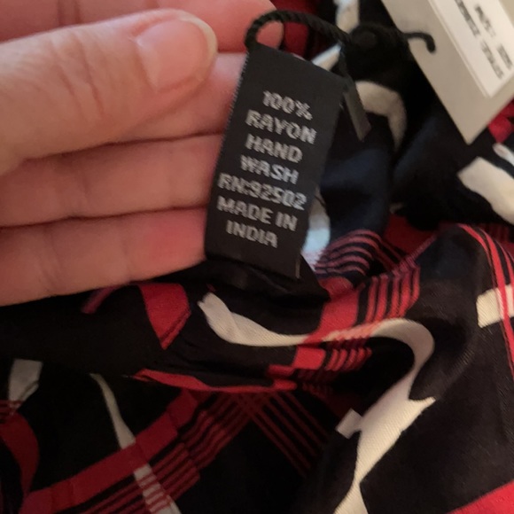 NWT.  Sacred Threads Blouse S/M.   BL/RD2.  218861 - Picture 3 of 3